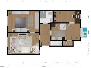 Pronájem bytu 3+1, Teplice, Litoměřická, 61 m2