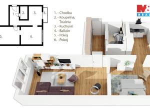 Prodej bytu 2+1, Orlické Záhoří, 51 m2