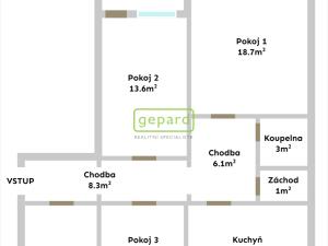 Prodej bytu 4+1, Jičín, 83 m2