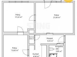 Prodej bytu 3+1, Uherské Hradiště, Zahradní, 67 m2