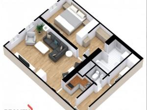 Pronájem bytu 2+kk, Jablonec nad Nisou, Anenské náměstí, 55 m2