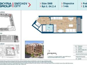 Prodej bytu 1+kk, Praha, Šiklové, 30 m2