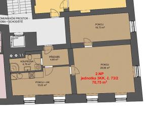 Pronájem bytu 2+1, Jihlava, Farní, 71 m2