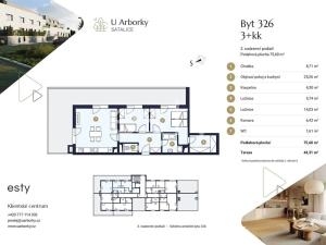 Prodej bytu 3+kk, Praha - Satalice, Za Novákovou zahradou, 76 m2