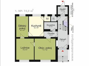 Prodej rodinného domu, Moravský Písek, Krátká, 165 m2
