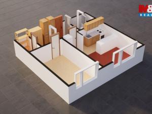 Prodej bytu 2+kk, Ústí nad Labem - Severní Terasa, Rabasova, 42 m2