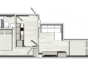 Pronájem bytu 3+kk, Praha - Žižkov, Na Jarově, 26 m2