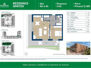 Pronájem bytu 2+kk, Praha - Chodov, Líbalova, 58 m2
