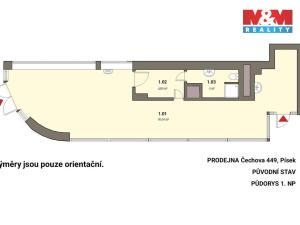 Prodej kanceláře, Písek - Pražské Předměstí, Čechova, 53 m2