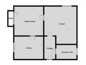 Prodej bytu 2+1, Příbor, Palackého, 56 m2