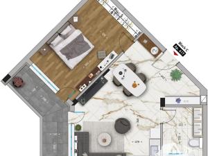 Prodej bytu 2+kk, Aheloy, Bulharsko, 74 m2