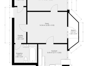 Pronájem bytu 2+1, Brno, Mojmírovo náměstí, 45 m2