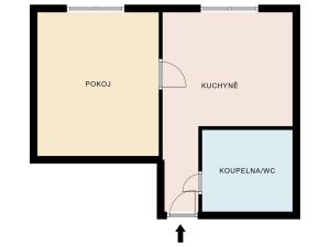 Prodej bytu 1+1, Ústí nad Labem - Všebořice, Plynárenská, 33 m2