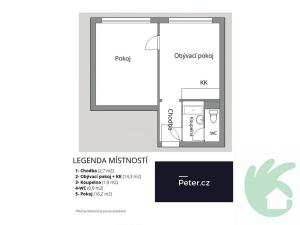Pronájem bytu 2+kk, Neratovice, Na Výsluní, 35 m2