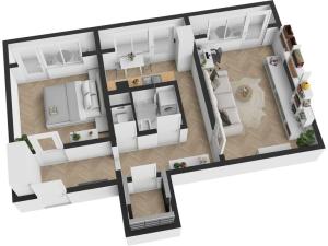 Pronájem bytu 2+1, Mělník, Pražská, 61 m2