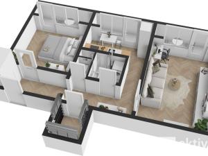 Pronájem bytu 2+1, Mělník, Pražská, 61 m2