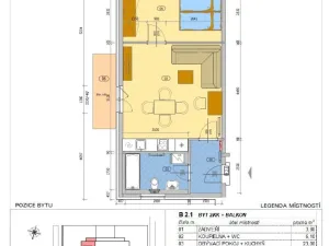 Pronájem bytu 2+kk, Zbůch, K Újezdu, 49 m2