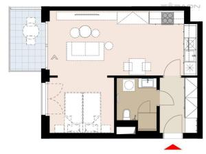 Prodej bytu 2+kk, Praha - Žižkov, U Viktorie, 49 m2