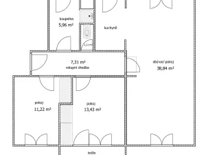 Prodej bytu 3+kk, Pozlovice, Hlavní, 74 m2