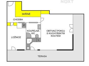 Pronájem bytu 2+kk, Praha - Hlubočepy, Högerova, 58 m2