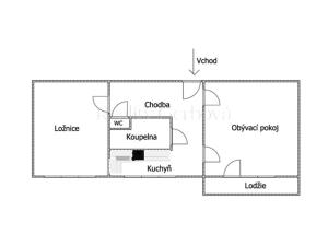 Prodej bytu 2+1, Vodňany - Vodňany II, Smetanova, 59 m2