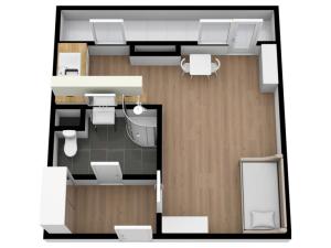 Pronájem bytu 1+kk, Praha - Krč, Milevská, 32 m2