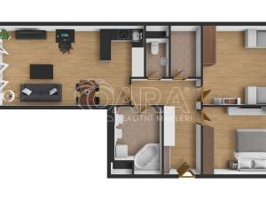 Prodej bytu 3+kk, Praha - Zličín, Sazovická, 94 m2