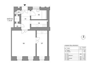 Pronájem bytu 2+kk, Brno, Skřivanova, 57 m2