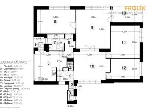 Pronájem bytu 4+1, Praha - Dejvice, Kladenská, 125 m2