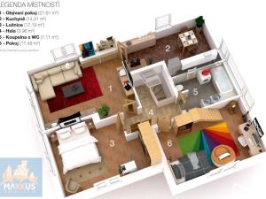 Pronájem bytu 3+1, Řevnice, Selecká, 105 m2