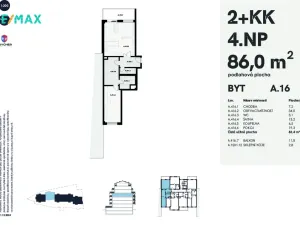 Prodej bytu 2+kk, Karlovy Vary, Šumavská, 86 m2