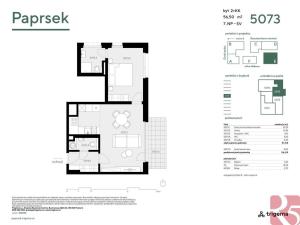 Pronájem bytu 2+kk, Praha - Stodůlky, Hábova, 59 m2
