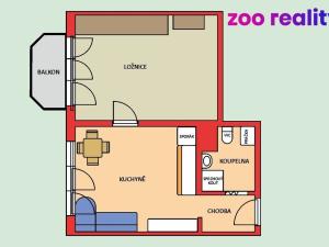 Prodej bytu 1+1, Nová Včelnice, Na Hliněnce, 36 m2