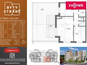 Pronájem bytu 3+kk, Zlín, Nad Stráněmi, 83 m2