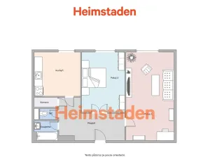 Pronájem bytu 2+1, Karviná - Nové Město, Jurkovičova, 57 m2