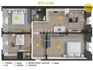 Prodej bytu 4+kk, Ostrava, Mitušova, 75 m2