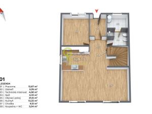Pronájem rodinného domu, Praha - Újezd nad Lesy, Dobřichovská, 236 m2