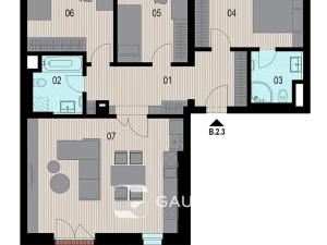 Prodej bytu 4+kk, Praha - Hrdlořezy, Mezitraťová, 98 m2