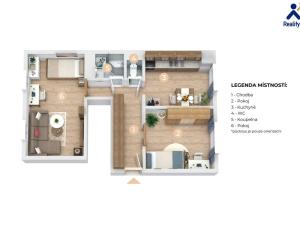 Prodej bytu 2+1, Bohdalice-Pavlovice - Bohdalice, 48 m2
