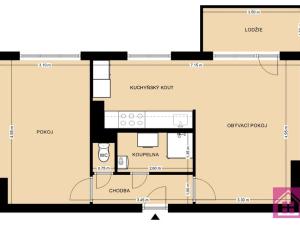Pronájem bytu 2+1, Břeclav - Poštorná, Gagarinova, 56 m2