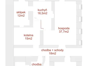 Prodej restaurace, Rohozná, 372 m2