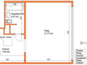 Pronájem bytu 1+kk, Pardubice - Bílé Předměstí, U Kostelíčka, 37 m2