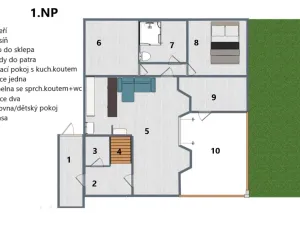 Prodej rodinného domu, Liberec, Jiráskova, 150 m2