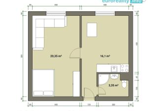 Prodej bytu 1+1, Cheb, Dvořákova, 42 m2
