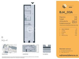 Prodej bytu 1+kk, Praha - Bohnice, Lodžská, 32 m2