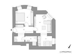 Prodej bytu 2+kk, Praha - Smíchov, Na Václavce, 59 m2