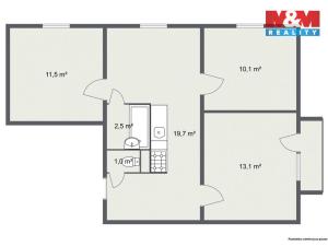 Prodej bytu 3+1, Nová Role, Školní, 58 m2