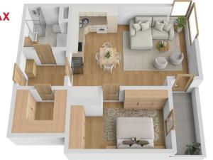 Pronájem bytu 2+kk, Hradec Králové - Třebeš, Svatojánská, 57 m2