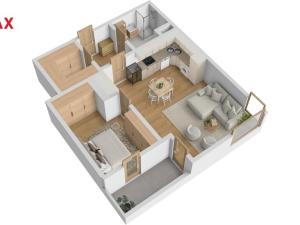 Pronájem bytu 2+kk, Hradec Králové - Třebeš, Svatojánská, 57 m2