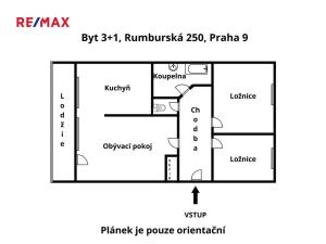 Prodej bytu 3+1, Praha - Střížkov, Rumburská, 62 m2